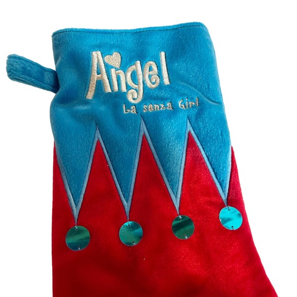 Angel Y2K La Senza Girl Velvet Christmas Stocking Vintage - Picture 2 of 6